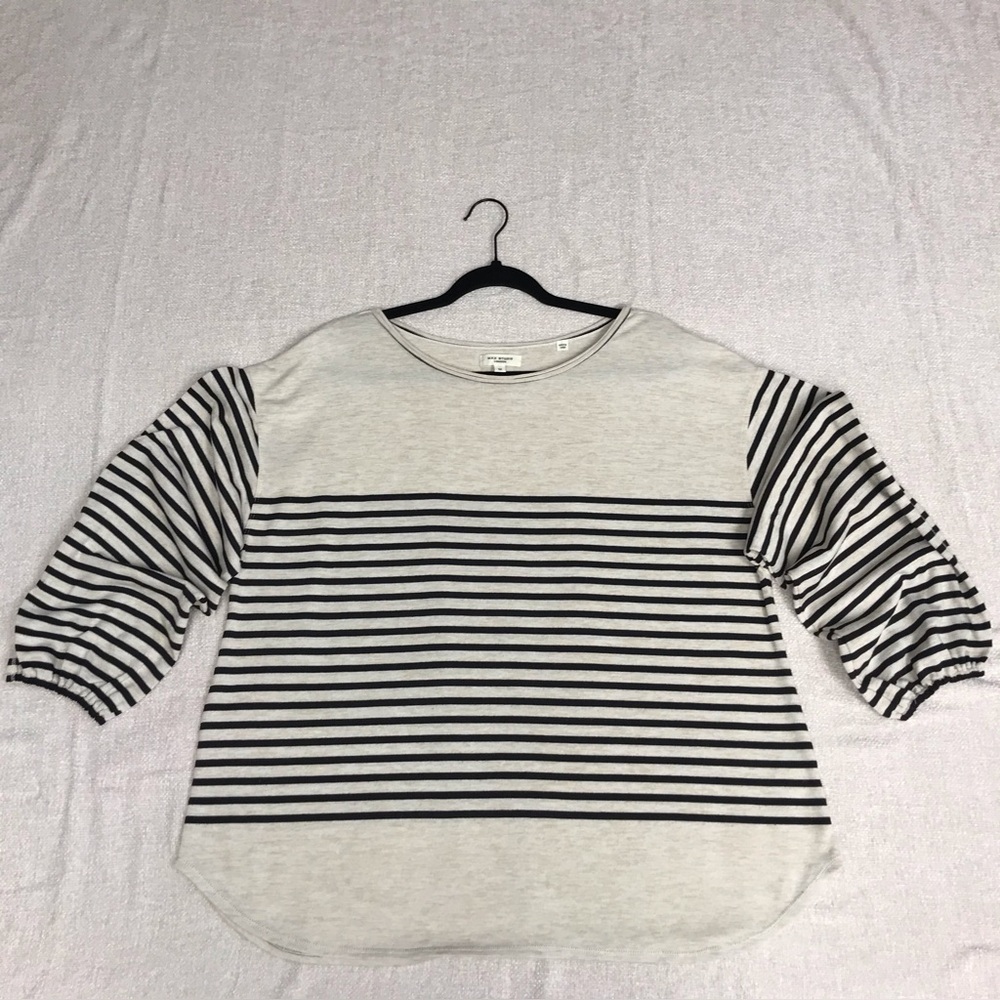 Max Studio London striped blouse.1X